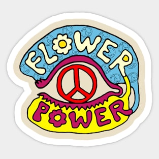 FLOWER POWER - Collector design Sticker